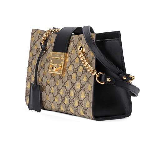 small gucci purse with bee|gucci padlock shoulder bag.